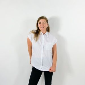 🦋 Fab White Menswear Top